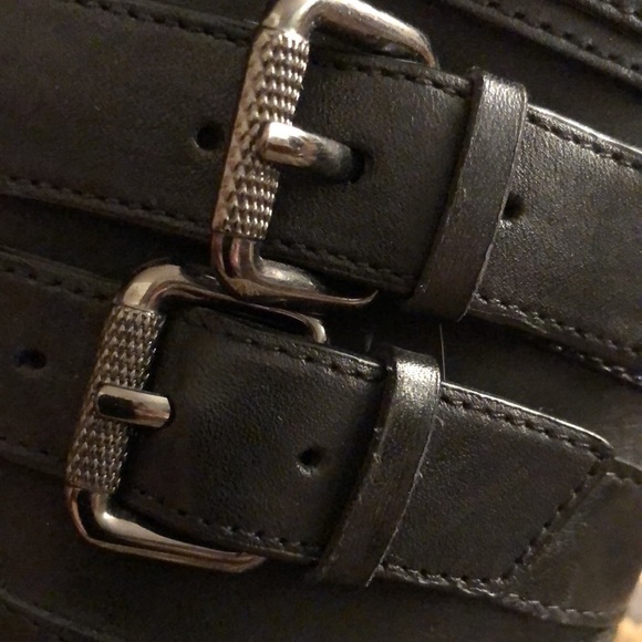 Sam Edelman  size 10 black beautiful leather heeled boots with hidden platform - Picture 5 of 15